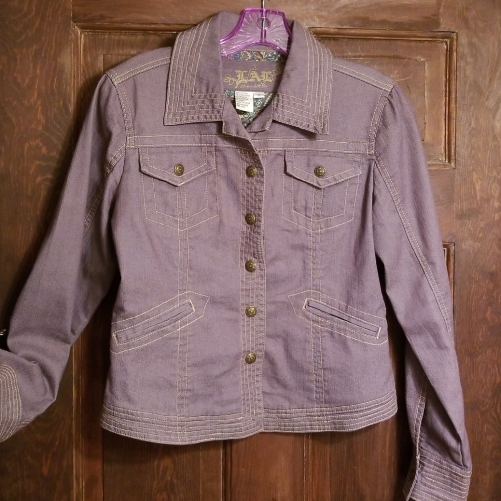 ADORABLE LIVE A LITTLE CHAMBRAY JEAN JKT - Picture 1 of 3